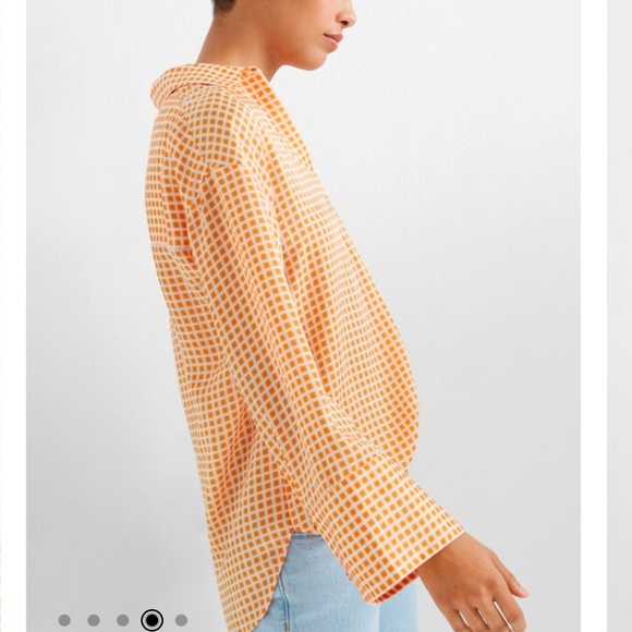 Club Monaco Gingham Popover Pocket Shirt - Picture 3 of 10